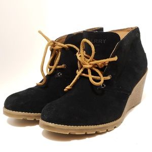 Sperry top-sider womens wedged booties